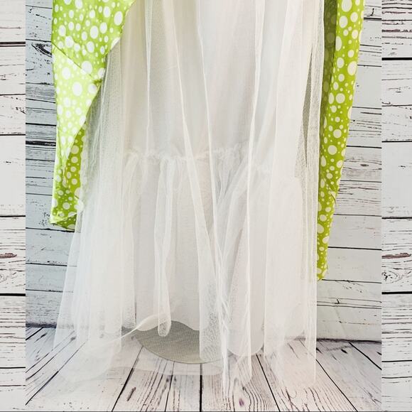 Party Time Green white black sequin dot formal - Picture 5 of 7